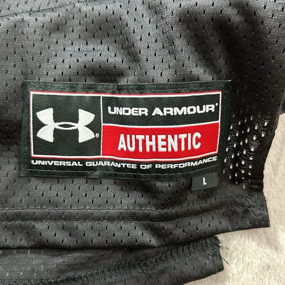 Under Armour SMU Mustangs Football Jersey Size Large #25 Black and Red - Picture 4 of 6